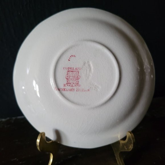 Vintage Bachelor's Button Saucer Vintage Copeland Spode England - Picture 3 of 4